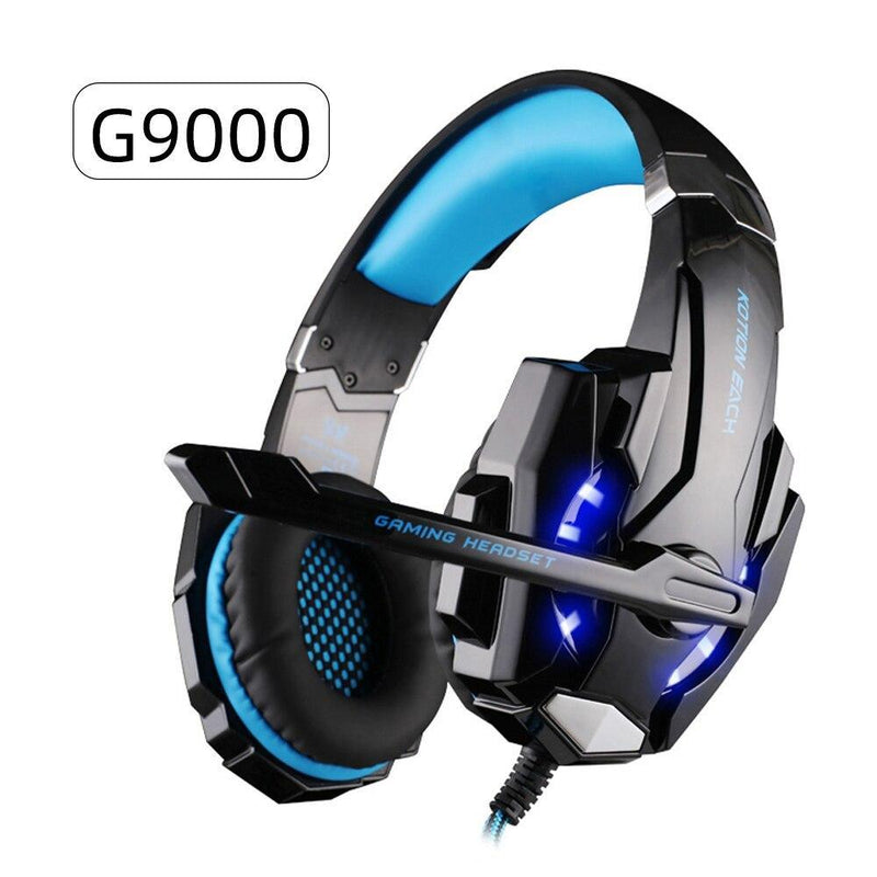 Stevvex ST10S4229HLI modern luxury gaming headset with over-ear design, wired stereo headphones and built-in microphone for gaming.