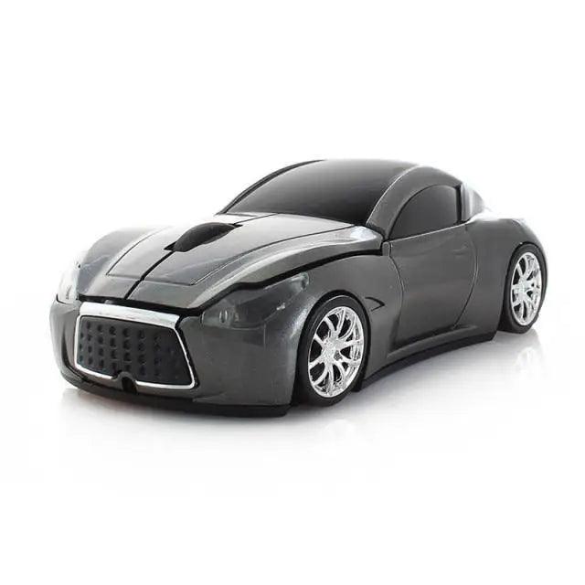 Red Stevvex Sport Car Shape Wireless Mouse with 1600 DPI optical sensor for gaming, compatible with computers and laptops.